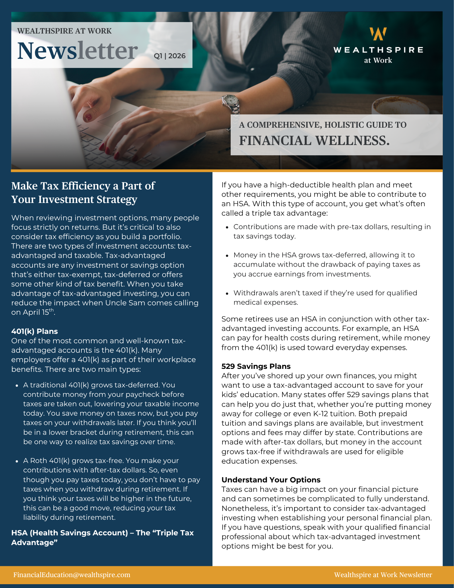 Q1 Wealthspire Financial Education Newsletter 2026-1